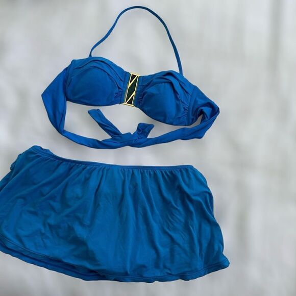 La Blanca Fiji Tropics Swim Skirt hipsters - Size 6 - Picture 5 of 10